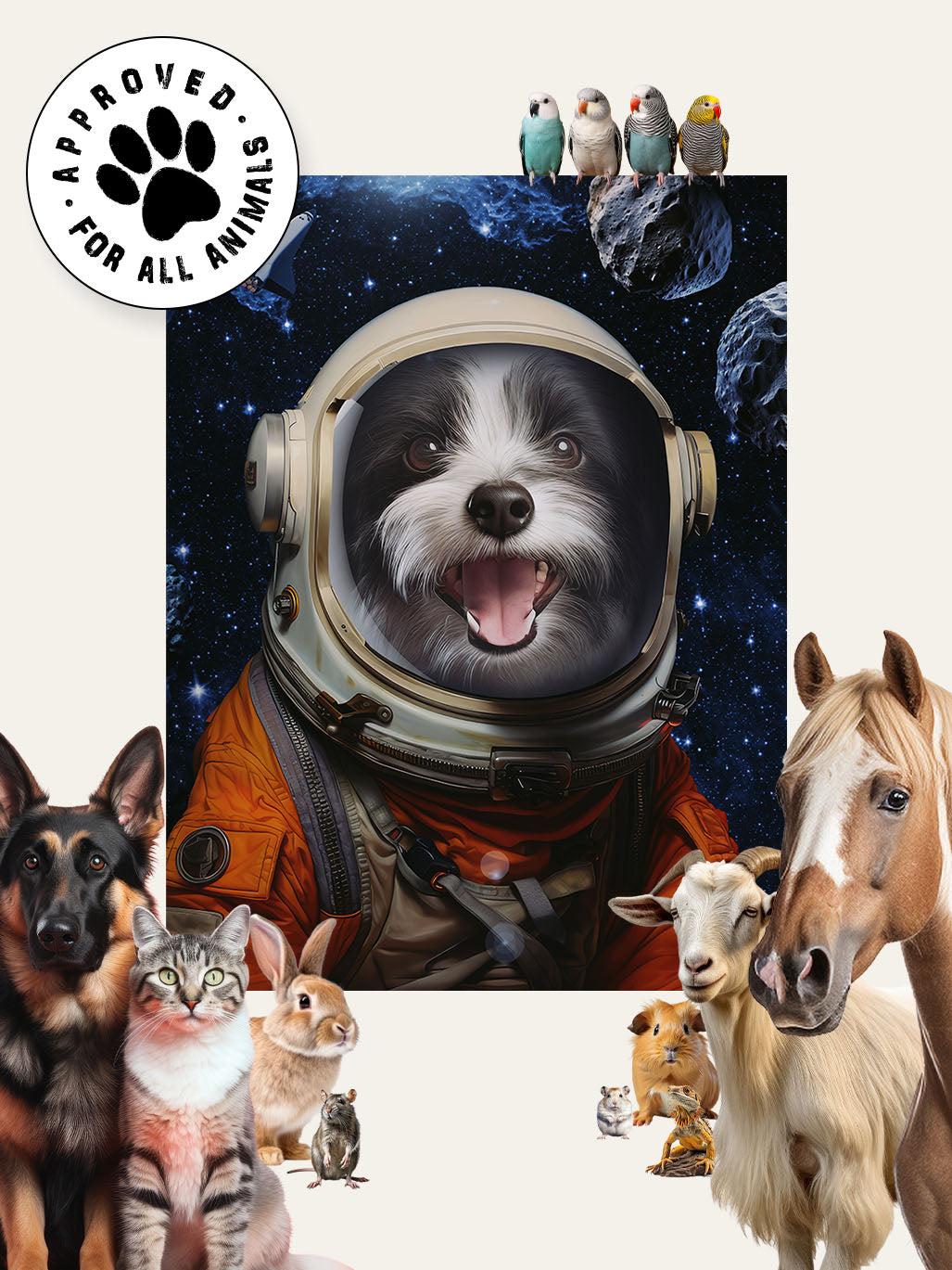 The Spaceman - Custom Pet Portrait