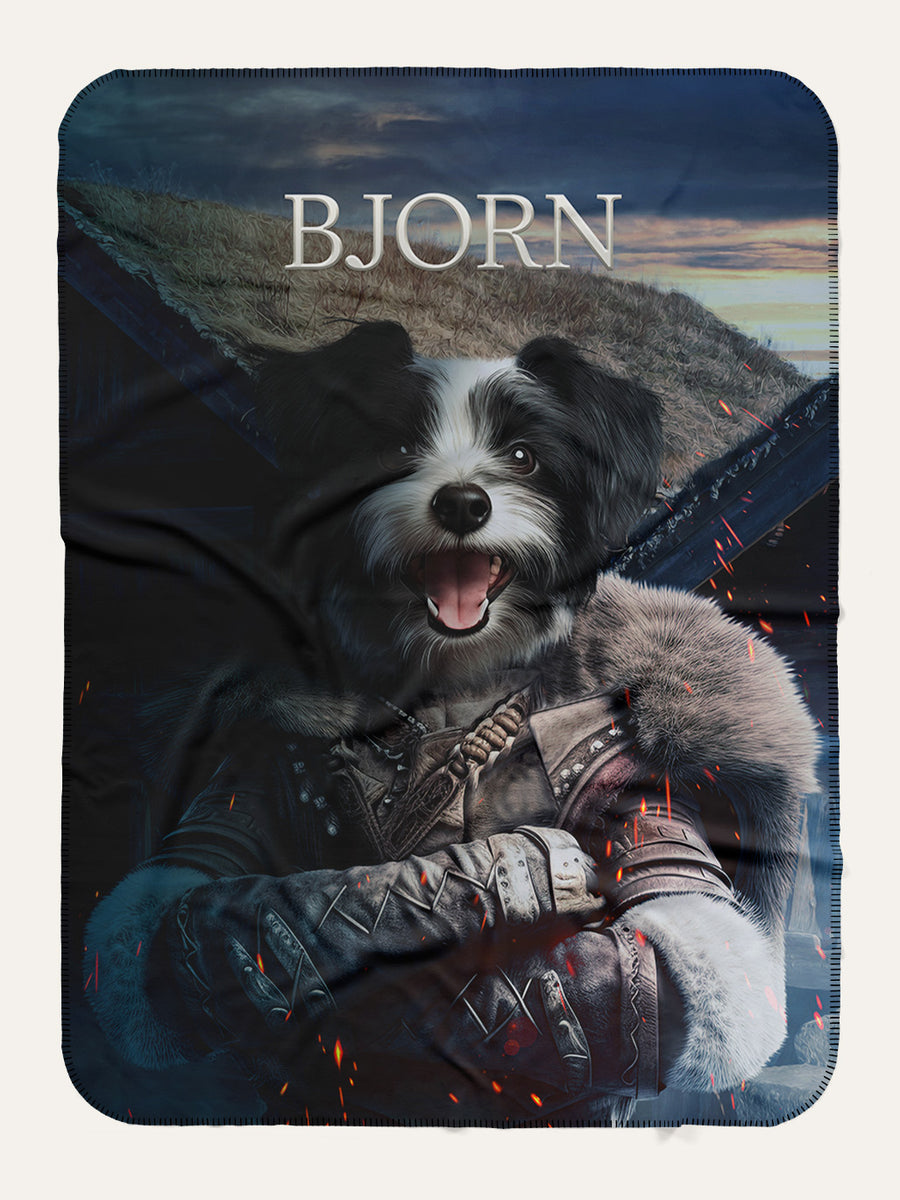 The Viking - Custom Pet Blanket - Purr & Mutt