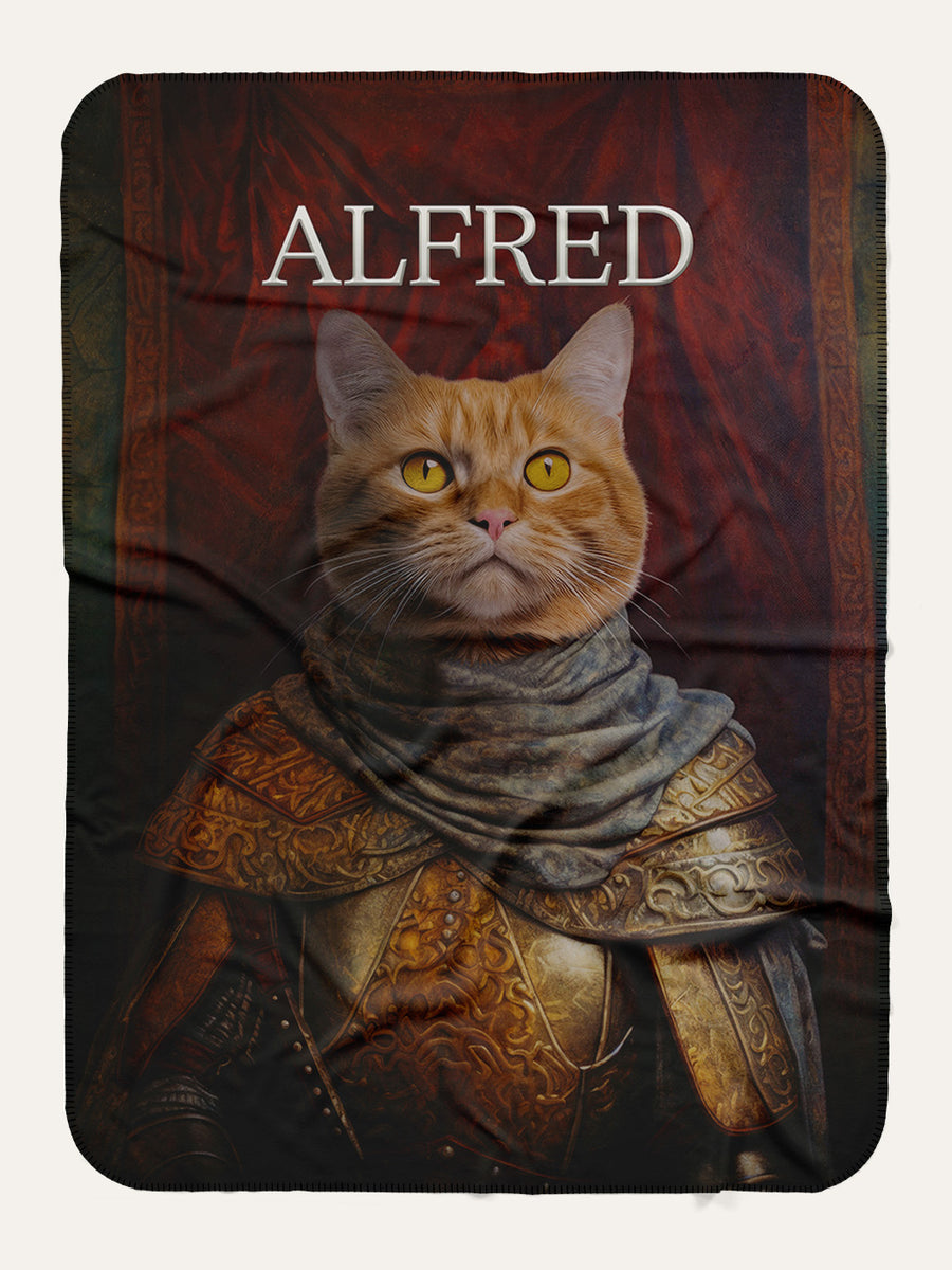 The Warrior King - Custom Pet Blanket - Purr & Mutt