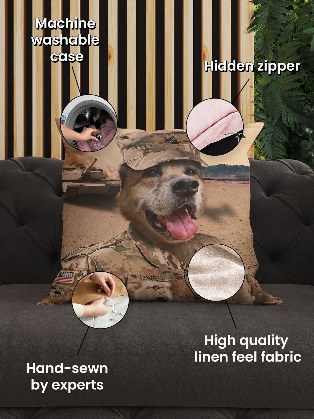 The US Soldier - Custom Pet Cushion