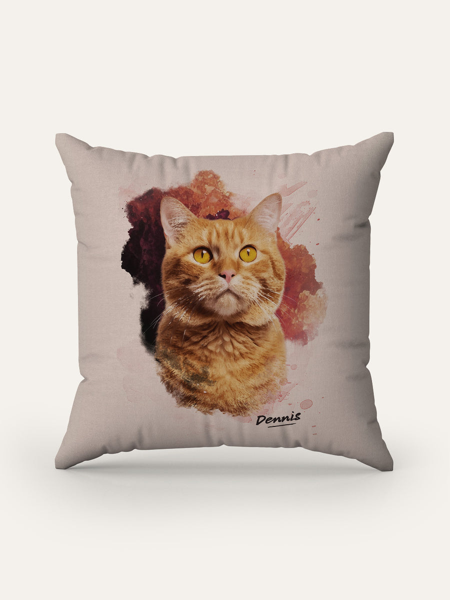 Watercolour - Custom Pet Cushion