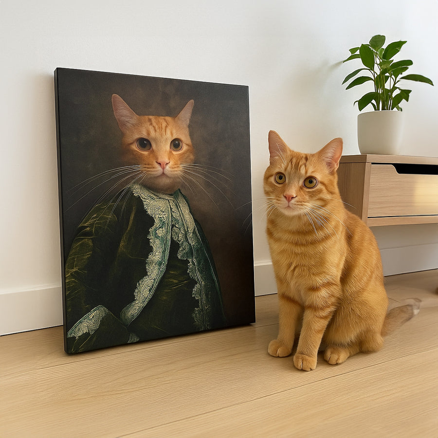 The Emperor – Custom Vintage Pet Canvas