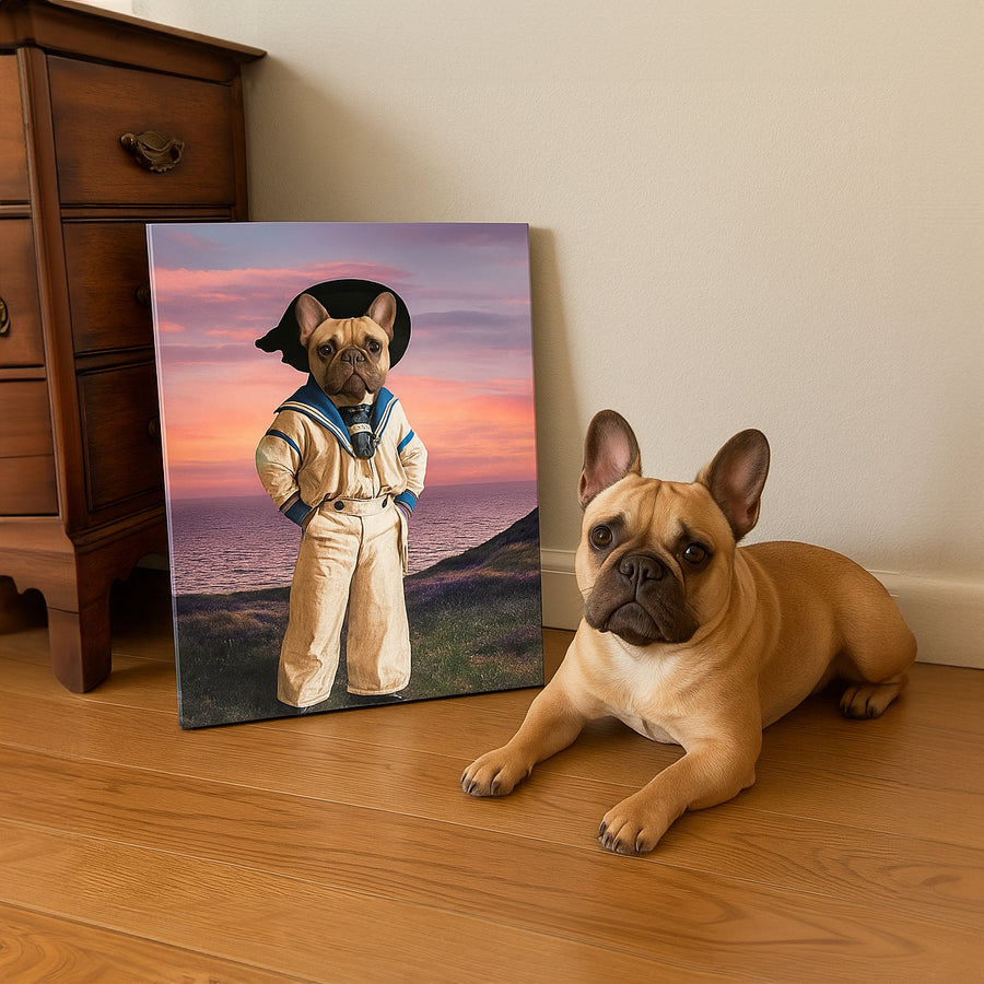 The Little Sailor – Custom Vintage Pet Canvas