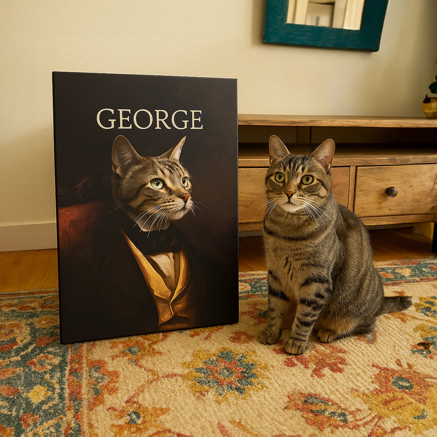 The Leader – Custom Vintage Pet Canvas