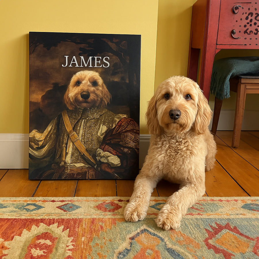 The Hunter – Custom Vintage Pet Canvas