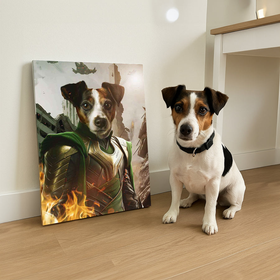 God of Mischeif – Custom Pet Canvas