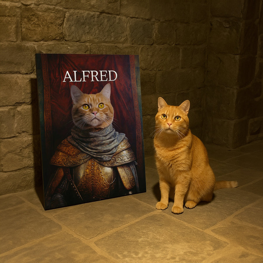 The Warrior King – Custom Pet Canvas