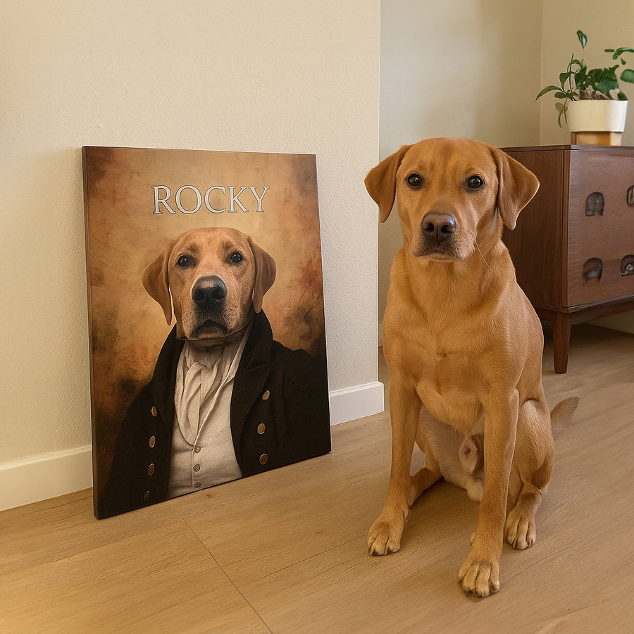 The Baron – Custom Vintage Pet Canvas