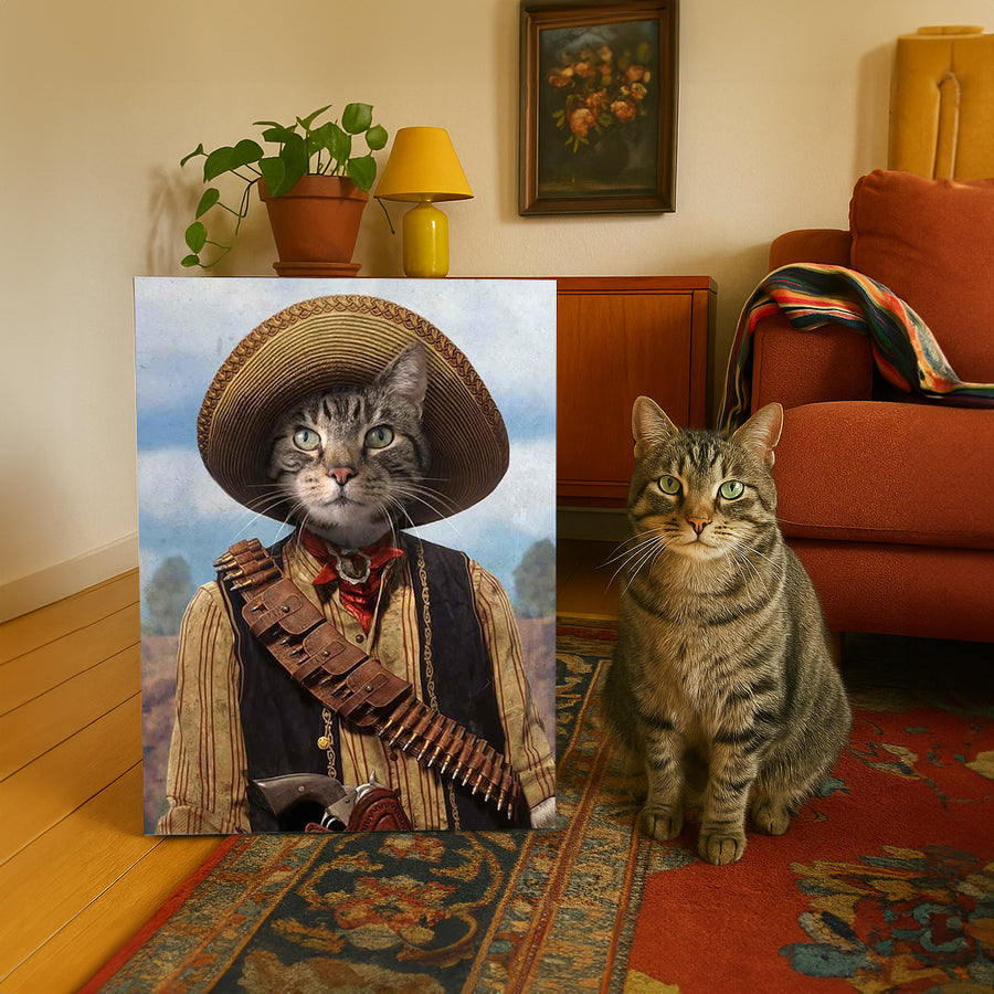 The Outlaw – Custom Vintage Pet Canvas