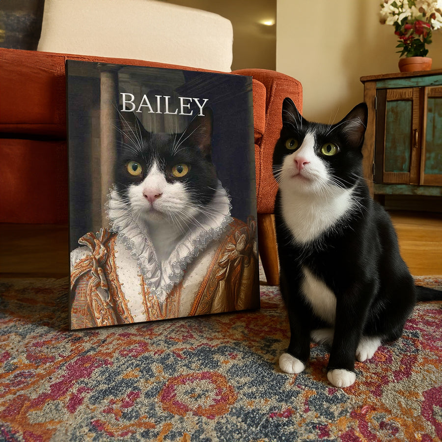 The Princess – Custom Vintage Pet Canvas