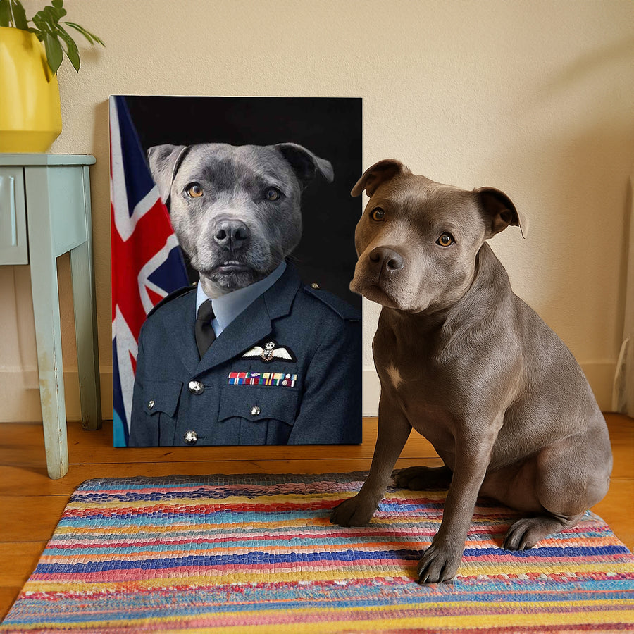 The RAF Officer – Custom Pet Canvas