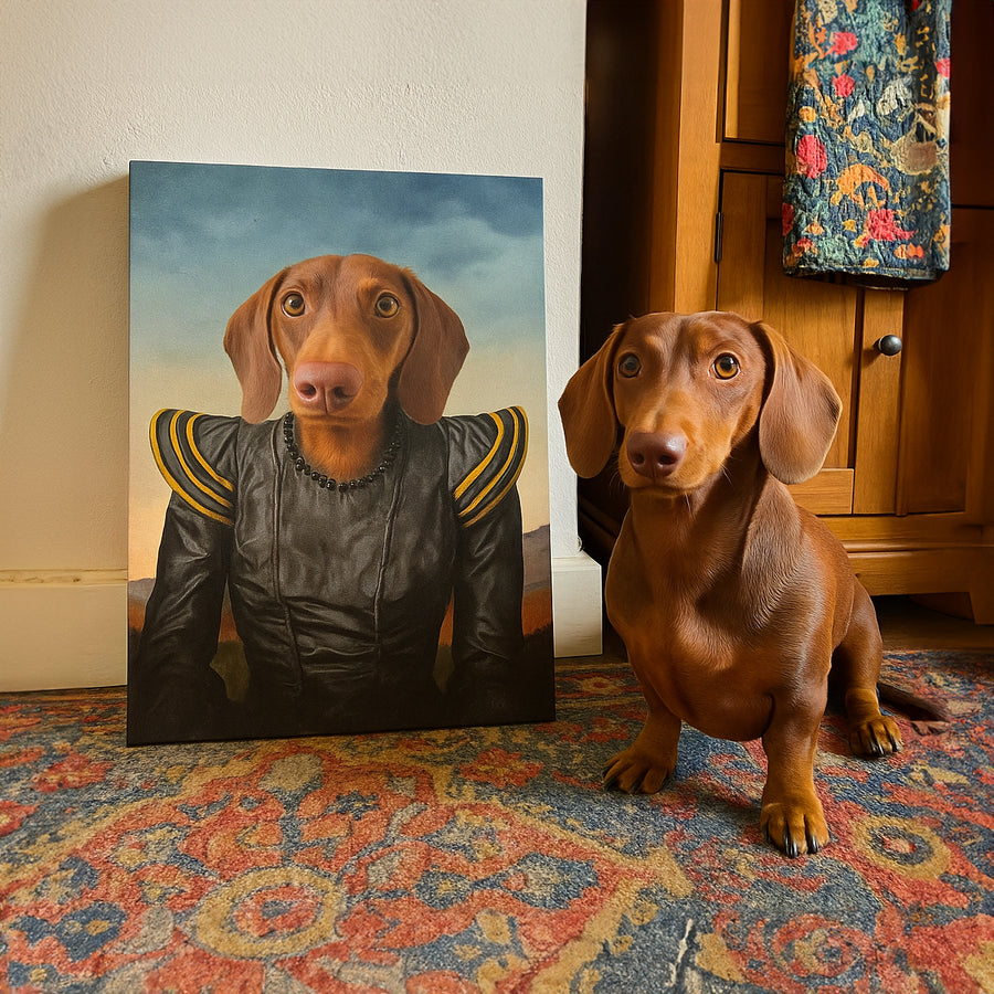 The Dark Queen – Custom Vintage Pet Canvas