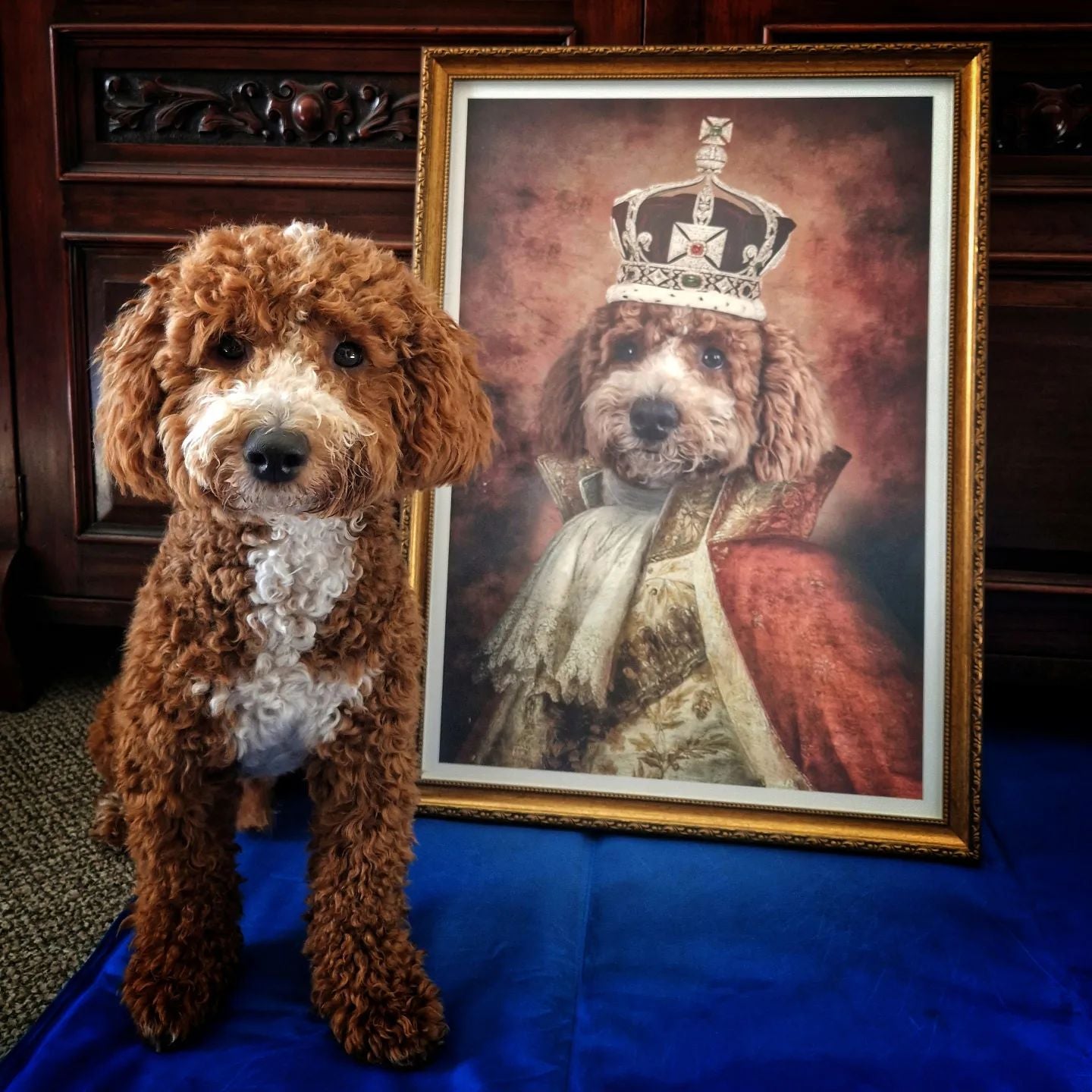 The King - Custom Vintage Pet Portrait