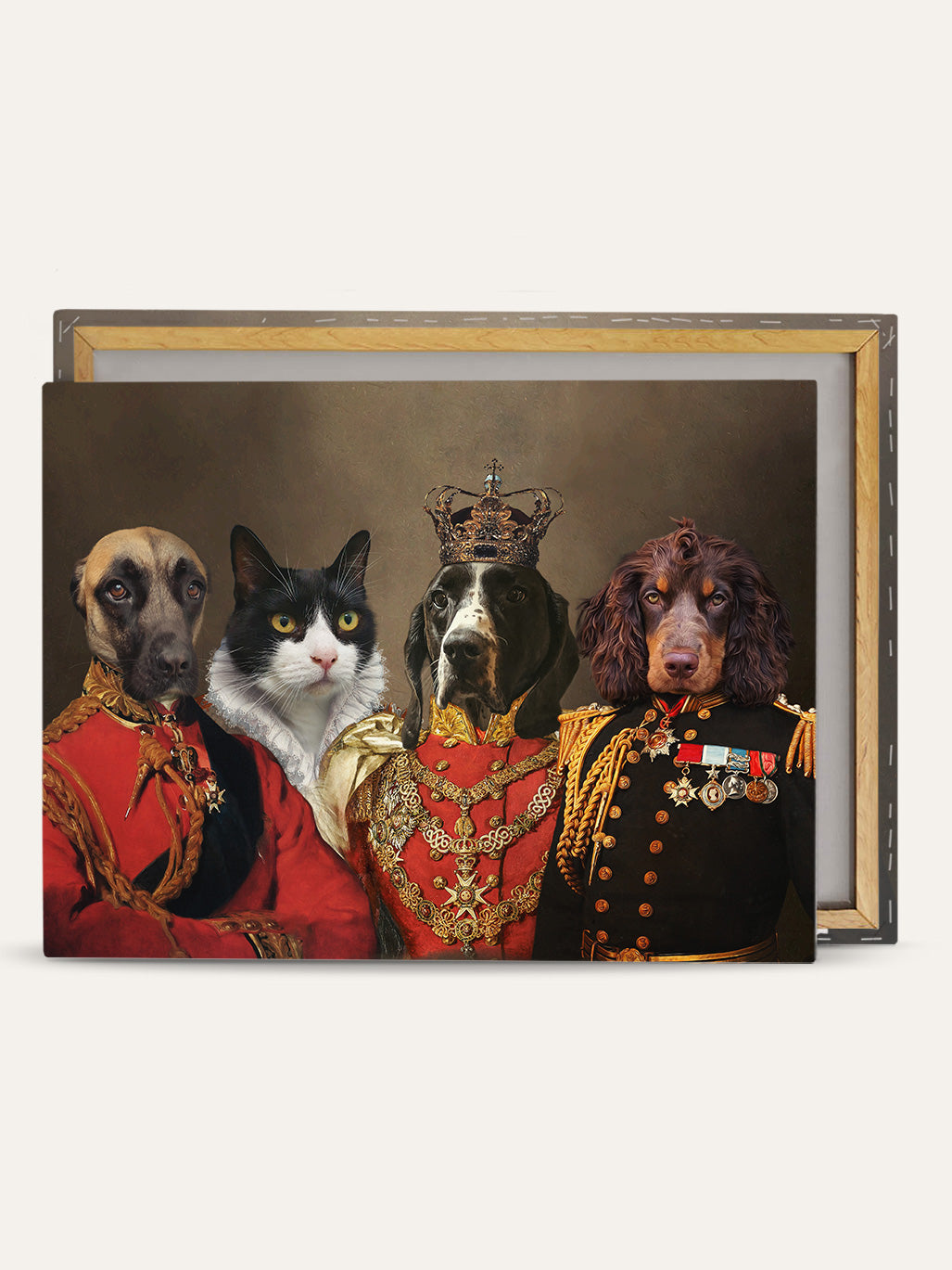 The Ambassador, Princess, Prince & Earl - Custom Pet Canvas