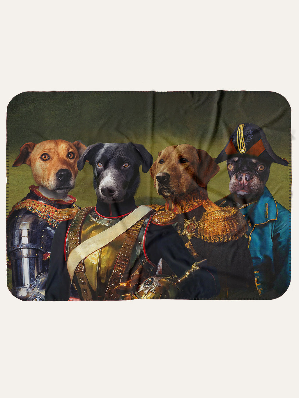 The Colonel, Captain, General & Admiral - Custom Pet Blanket