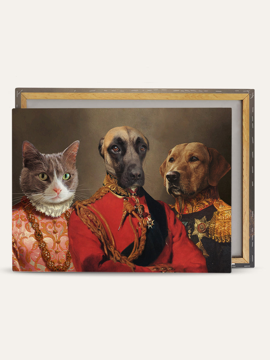 The Duchess, Ambassador & The General - Custom Pet Canvas