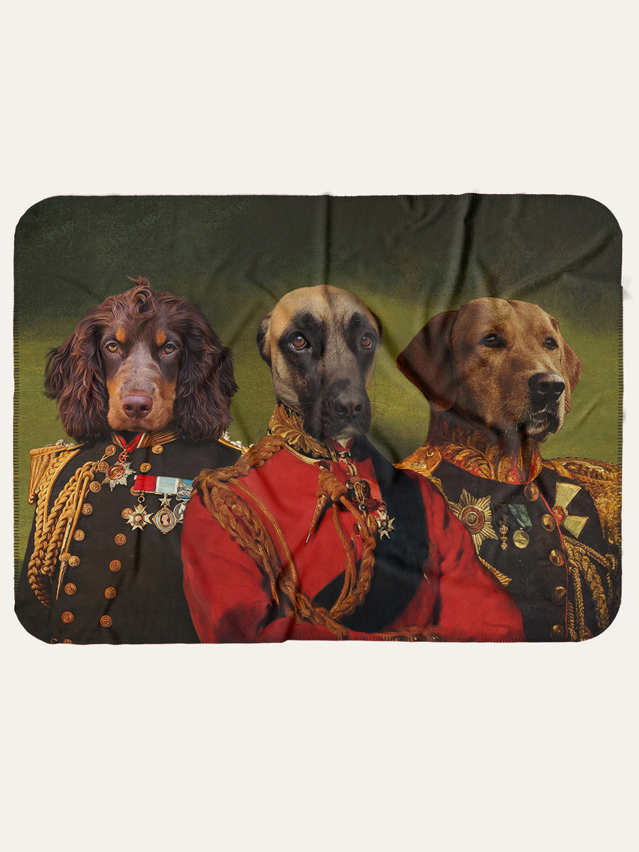 The Earl, Ambassador & The General - Custom Pet Blanket