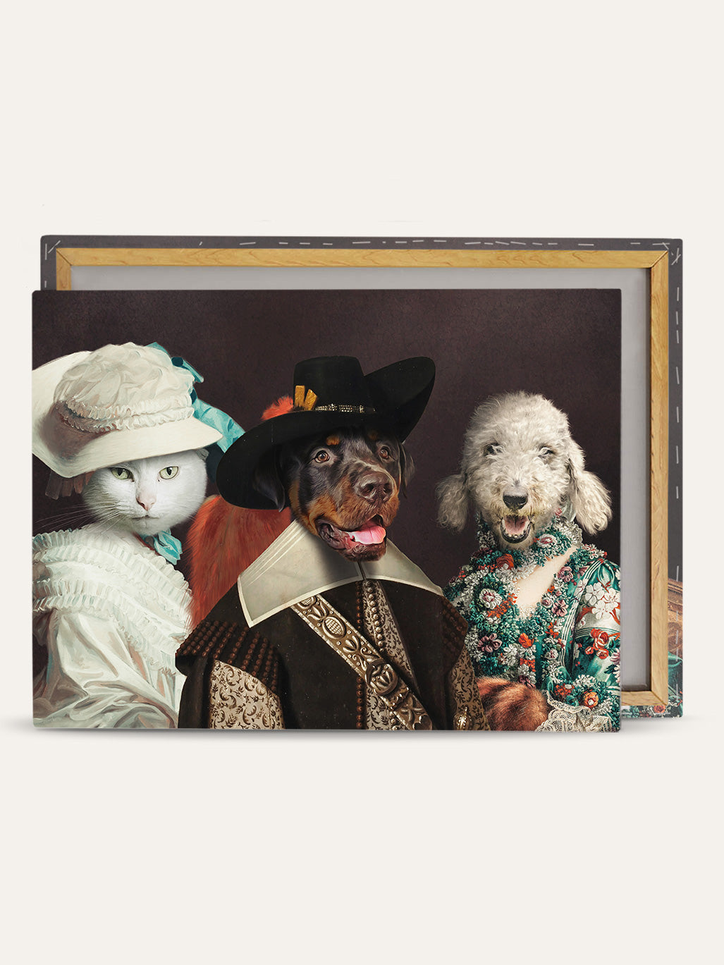 My Fur Lady, The Musketeer & Flower Lady - Custom Pet Canvas