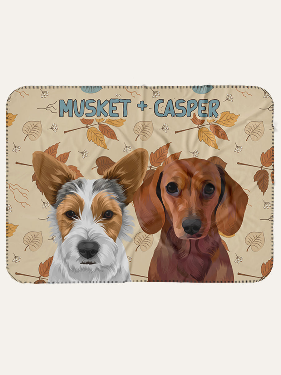 Autumn (2 Pets) - Custom Pet Blanket