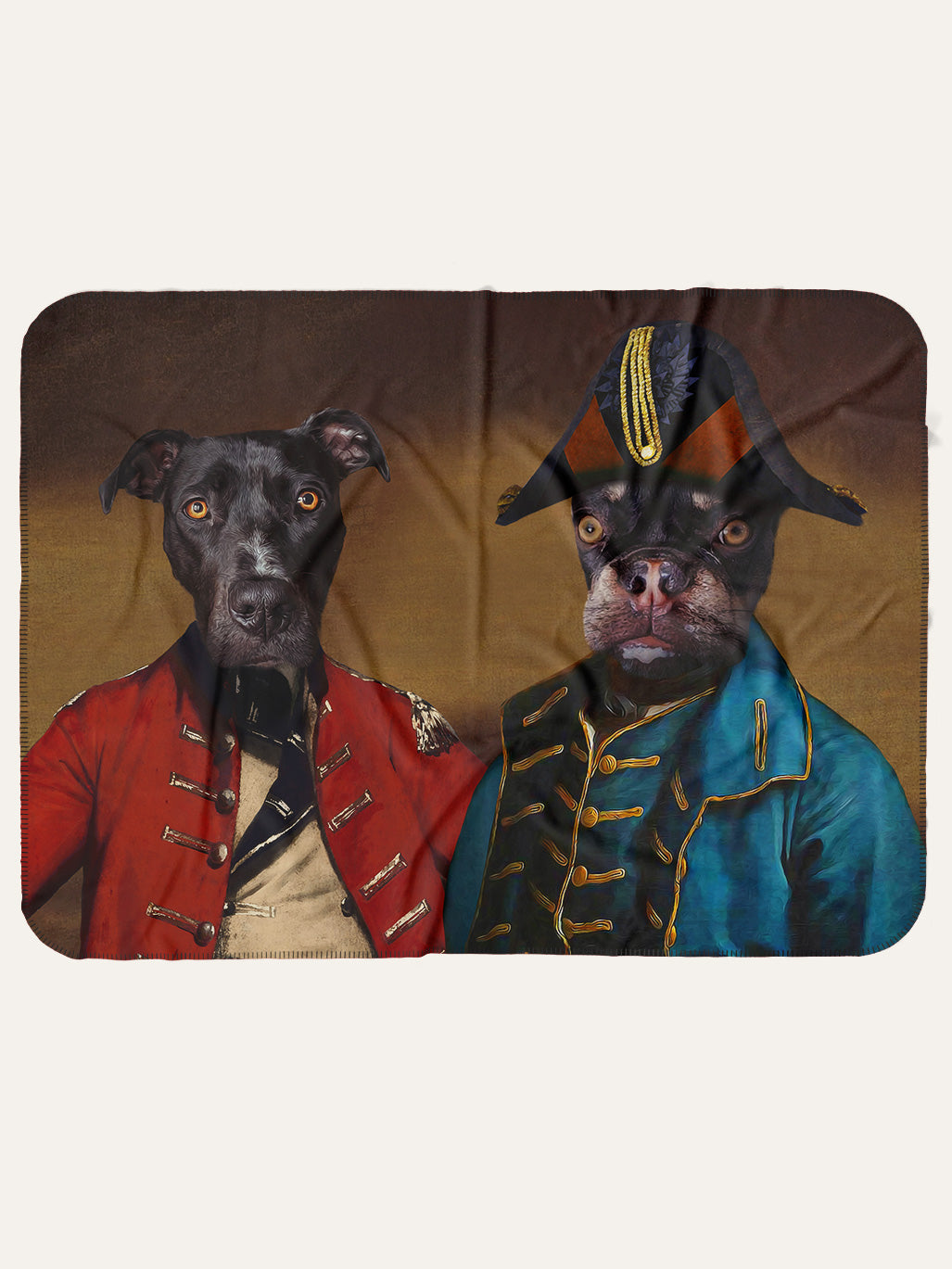 The Cavalier & The Admiral - Custom Pet Blanket
