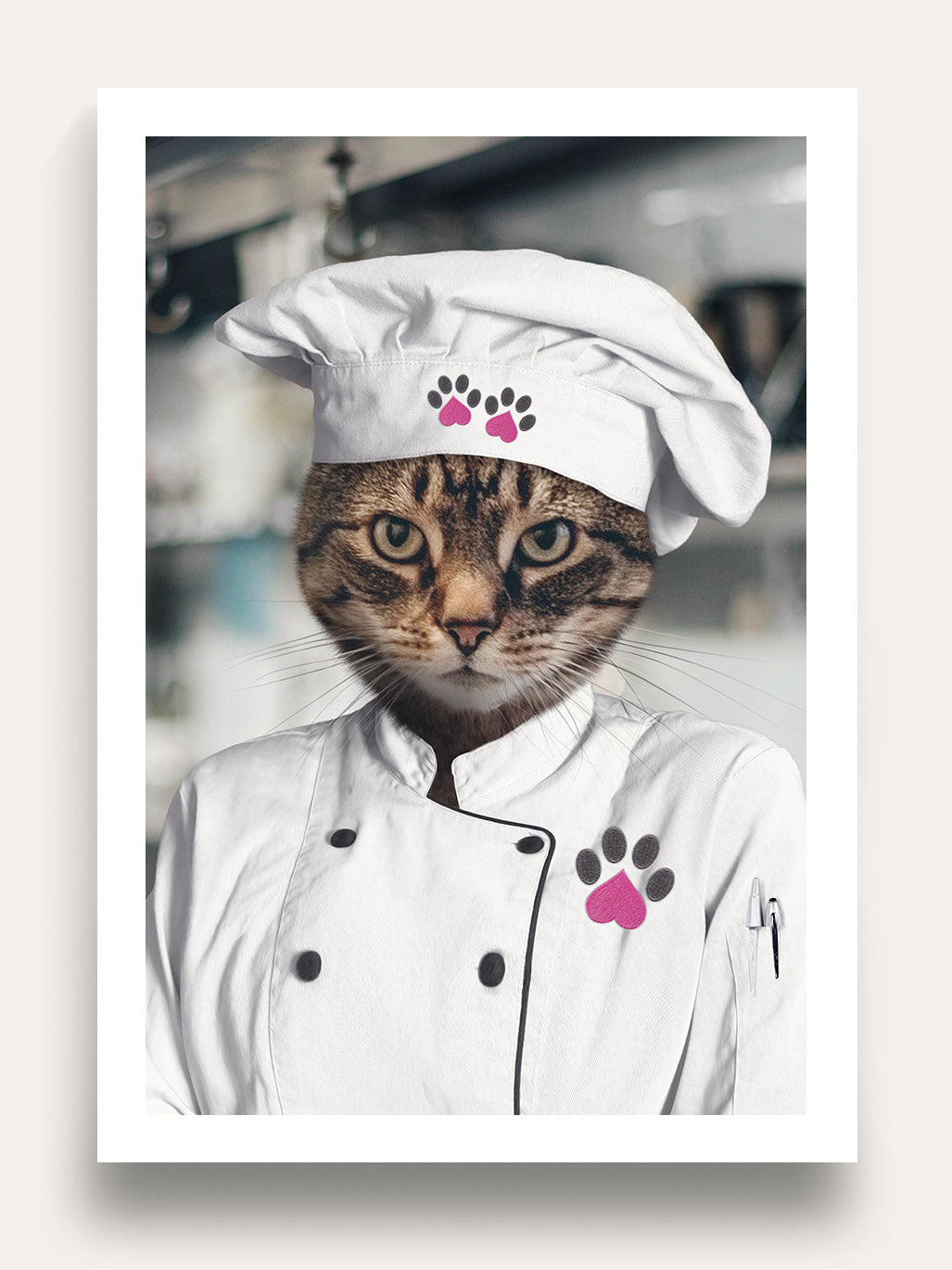 The Chef (Female) - Custom Pet Portrait – Purr & Mutt