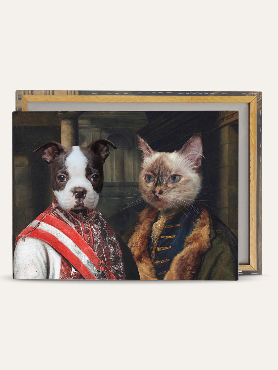 The Duke & The Count - Custom Pet Canvas