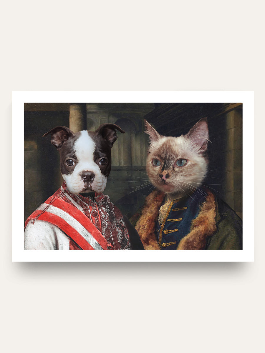 The Duke & The Count - Custom Pet Portrait
