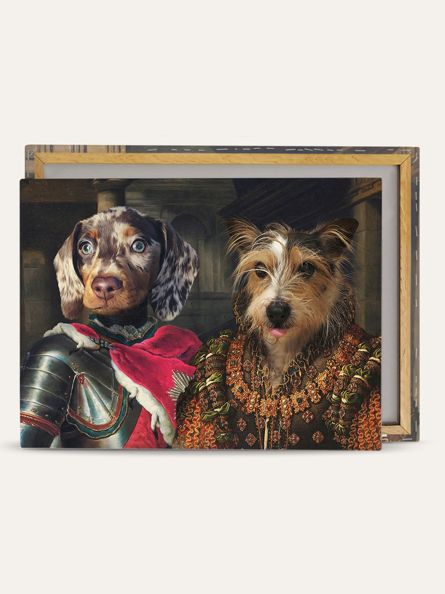 The Knight & The Queen - Custom Pet Canvas