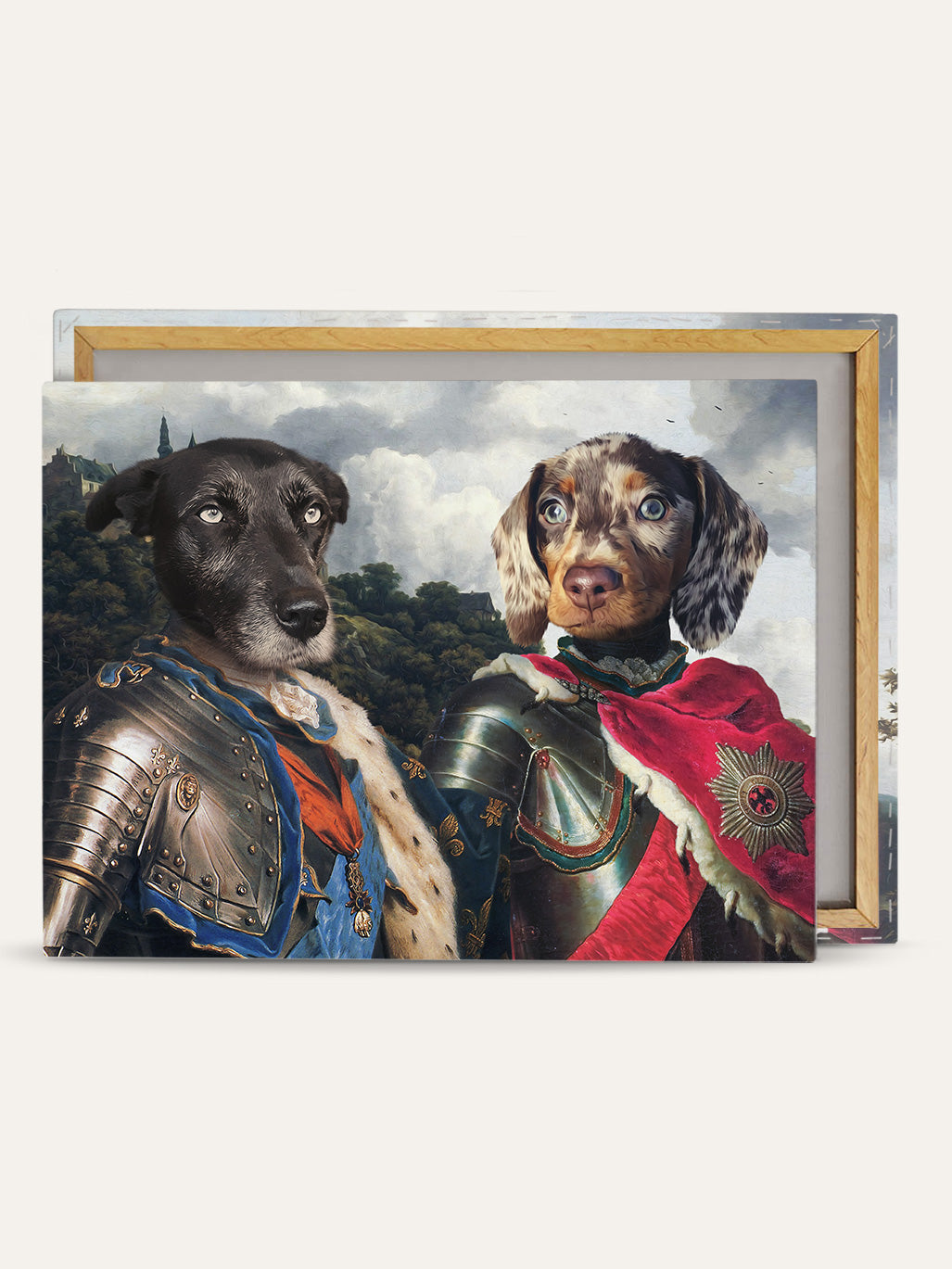 The Lord Protector & The Knight - Custom Pet Canvas