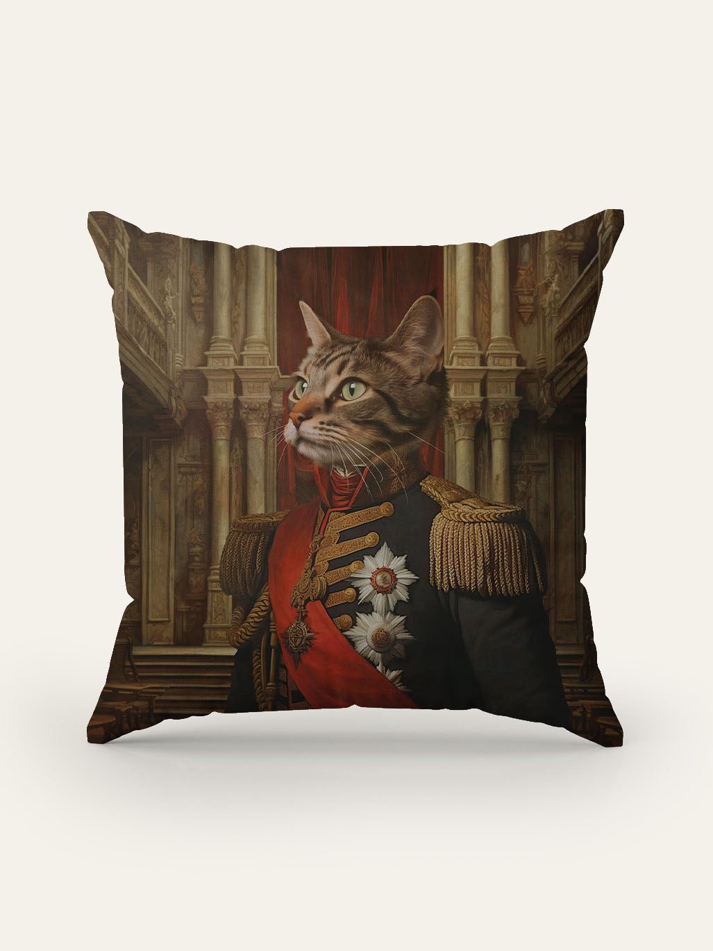 The Heroic Major - Custom Pet Cushion