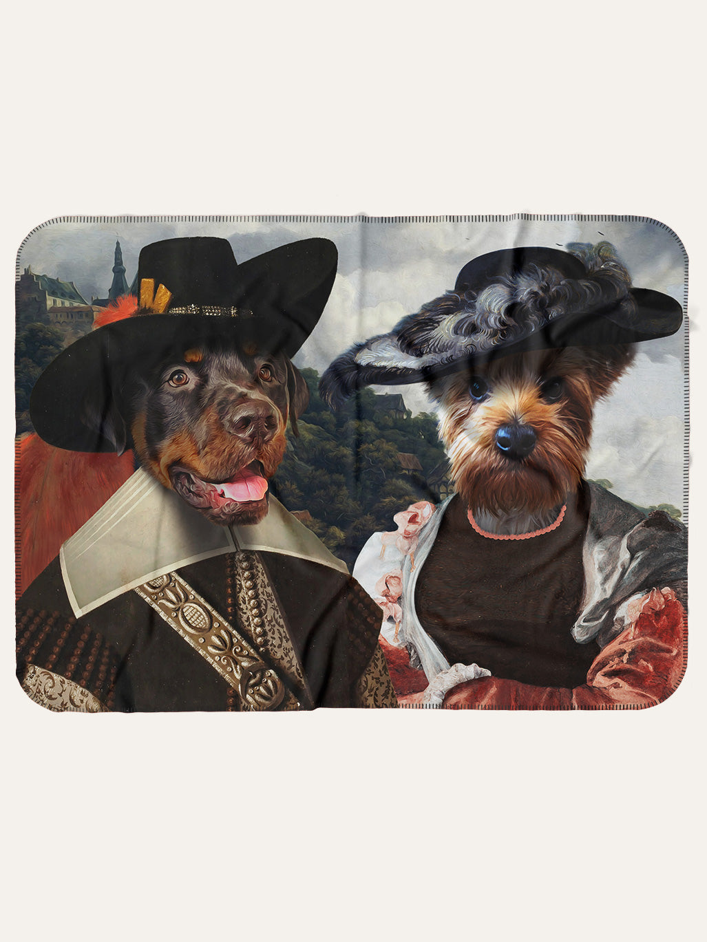 The Musketeer & The Baroness - Custom Pet Blanket