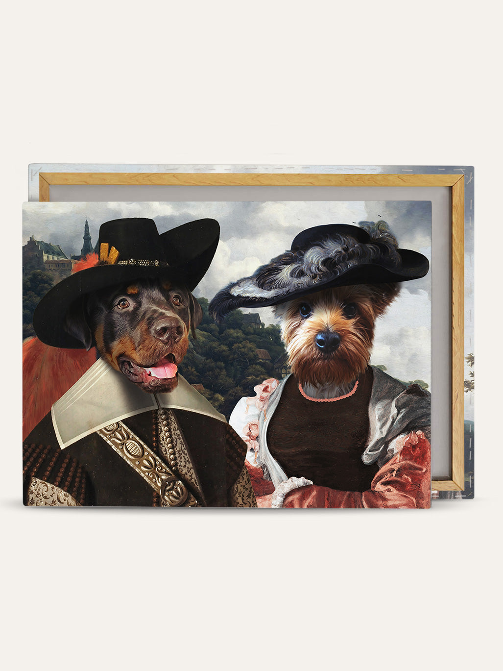 The Musketeer & The Baroness - Custom Pet Canvas