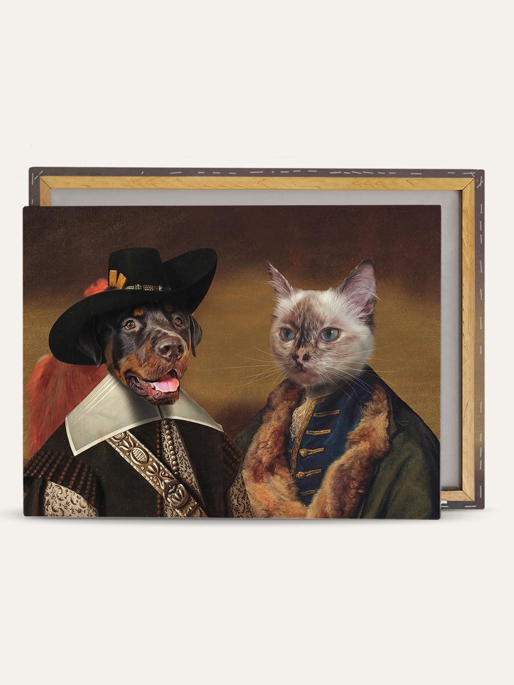 The Musketeer & The Count - Custom Pet Canvas
