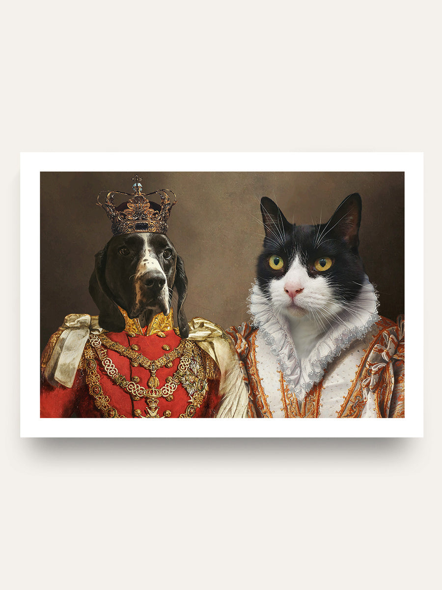 The Prince & The Princess - Custom Pet Portrait