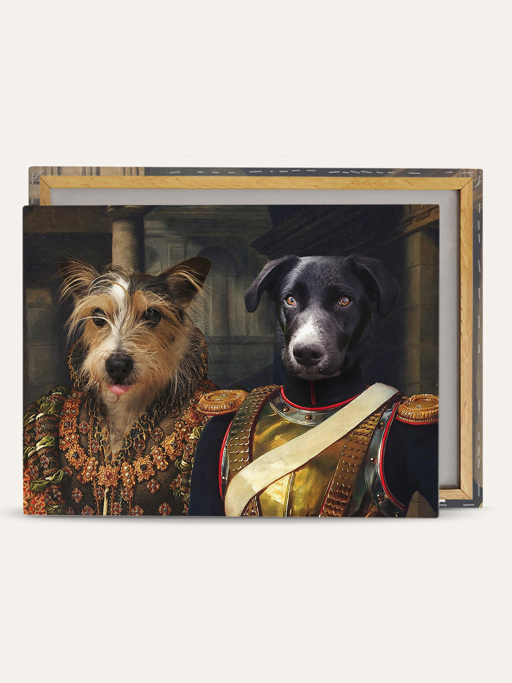 The Queen & The Captain - Custom Pet Canvas