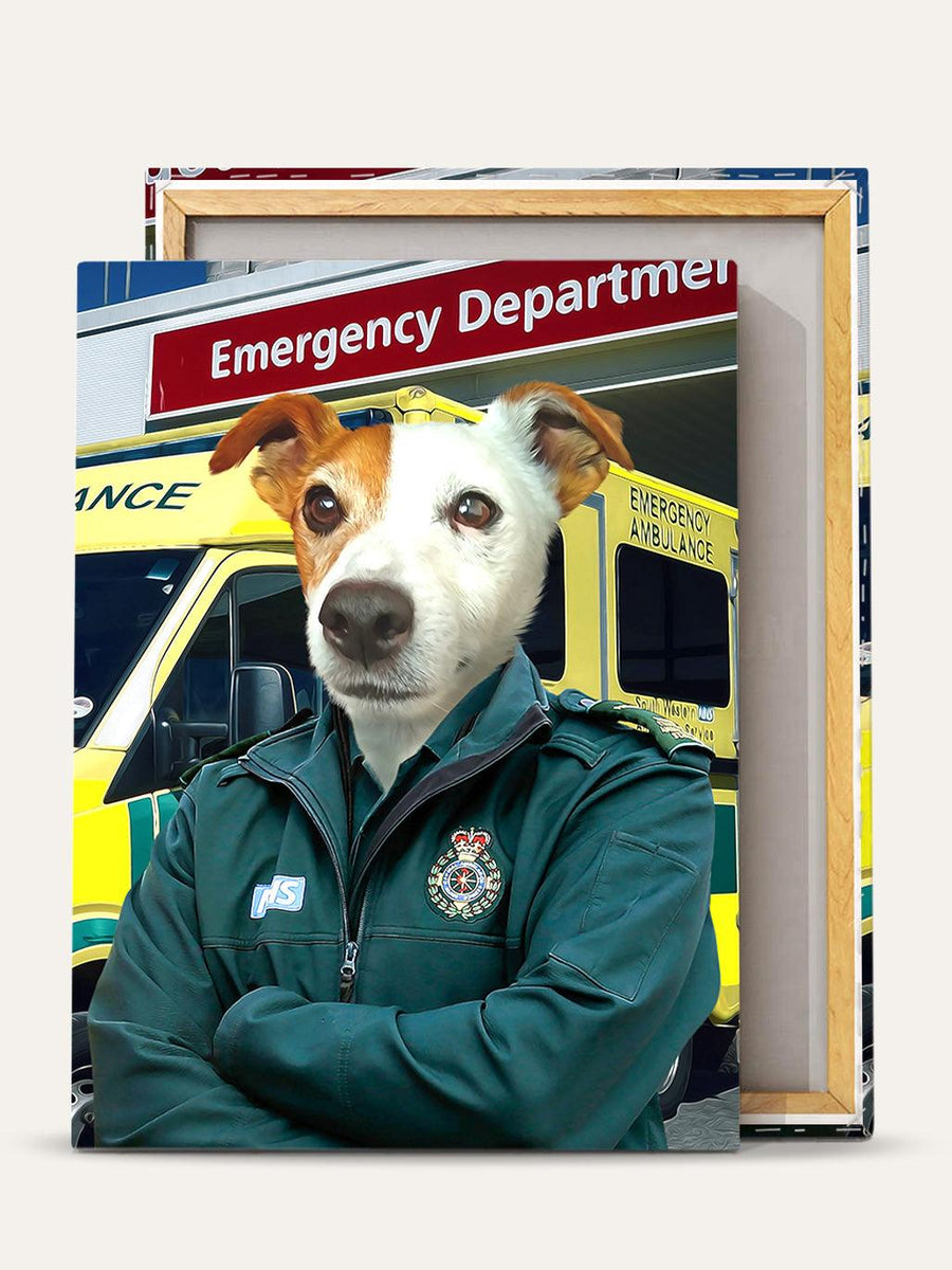 Ambulance Driver - Custom Pet Canvas - Purr & Mutt