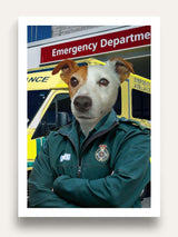 Ambulance Driver - Custom Pet Portrait - Purr & Mutt