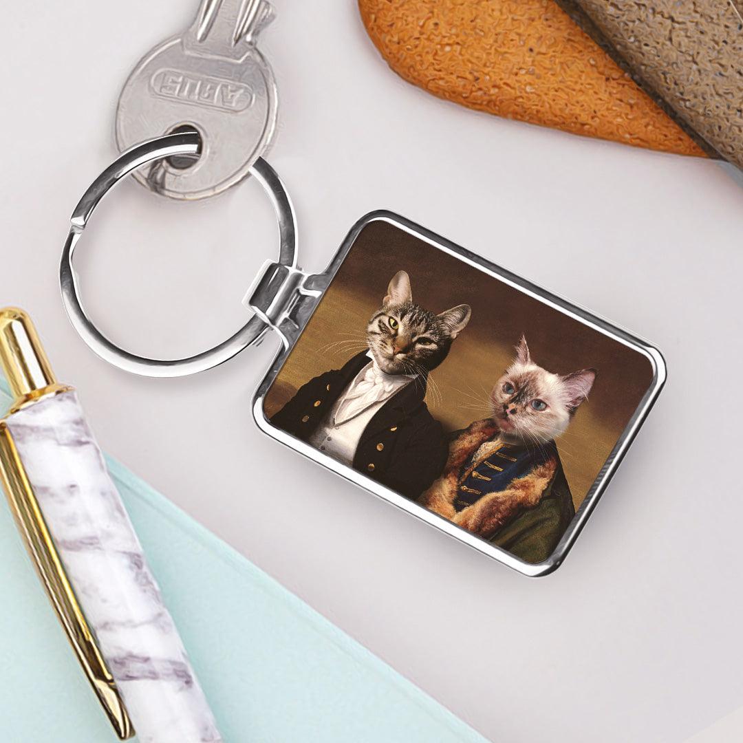 Custom Keyring - The Baron & The Count - Purr & Mutt