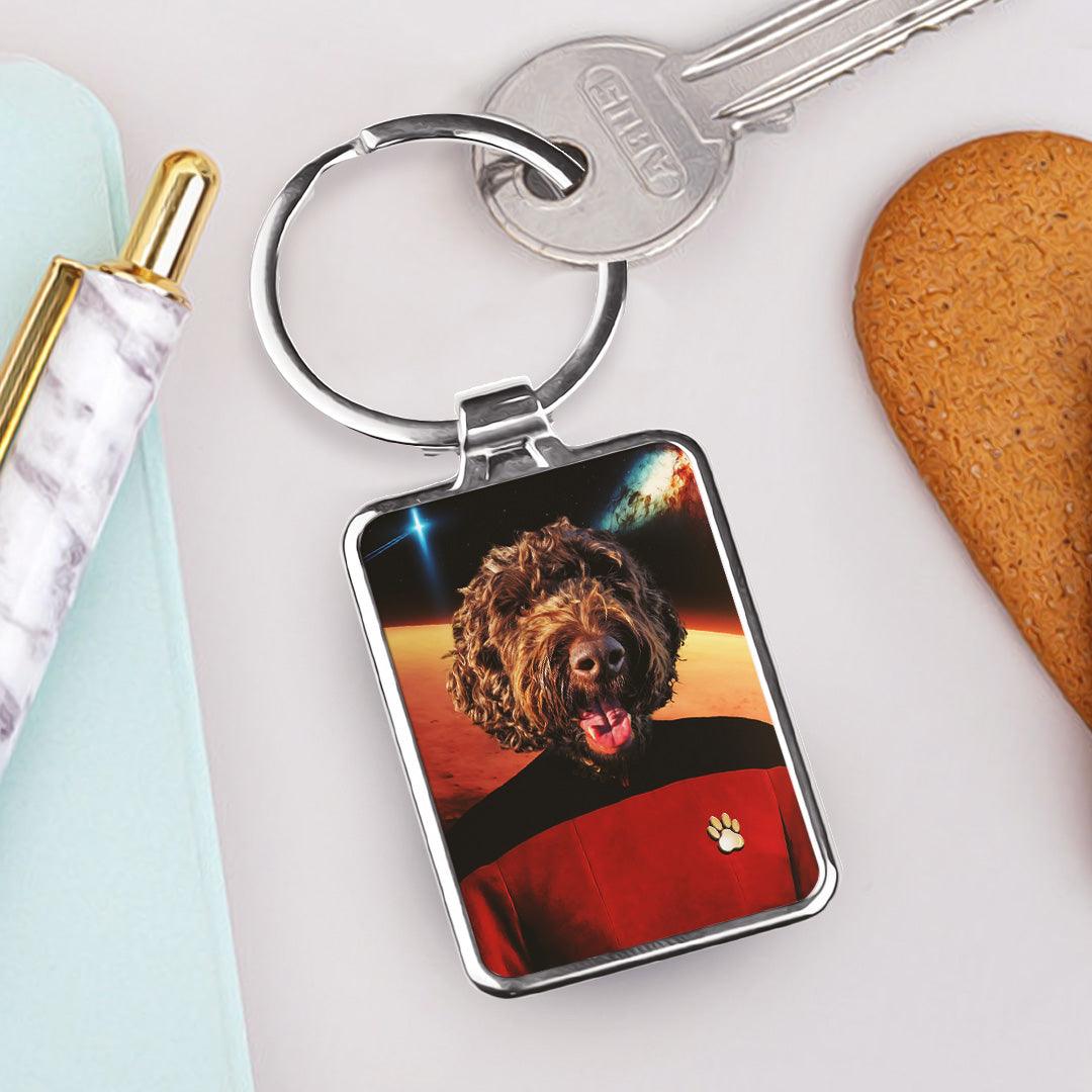 Custom Keyring - The Space Voyager (Male) - Purr & Mutt