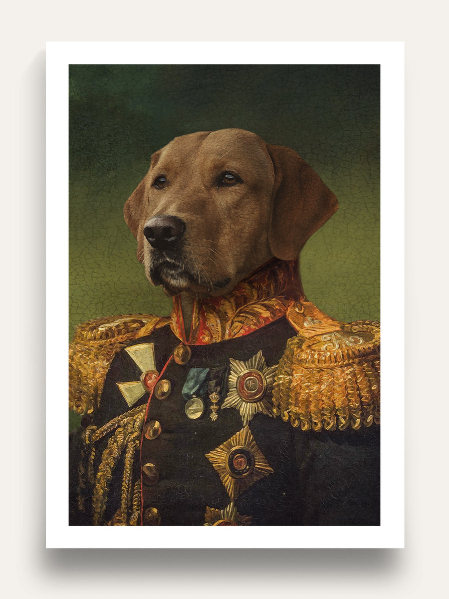 The General - Custom Vintage Pet Portrait
