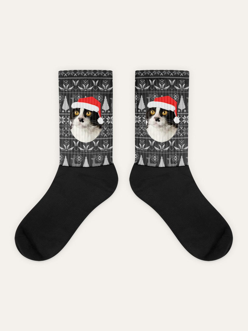 Christmas Socks - Grey (Unisex)