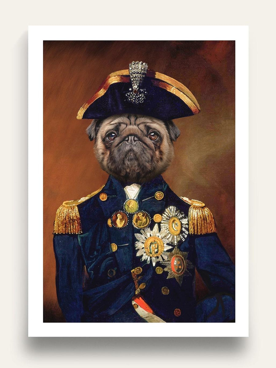 Lord Nelson - Custom Vintage Pet Portrait - Purr & Mutt