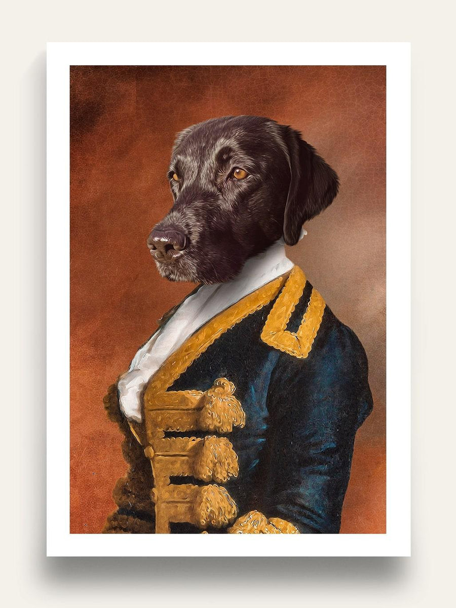 Miss Von Hammersmark - Custom Vintage Pet Portrait - Purr & Mutt