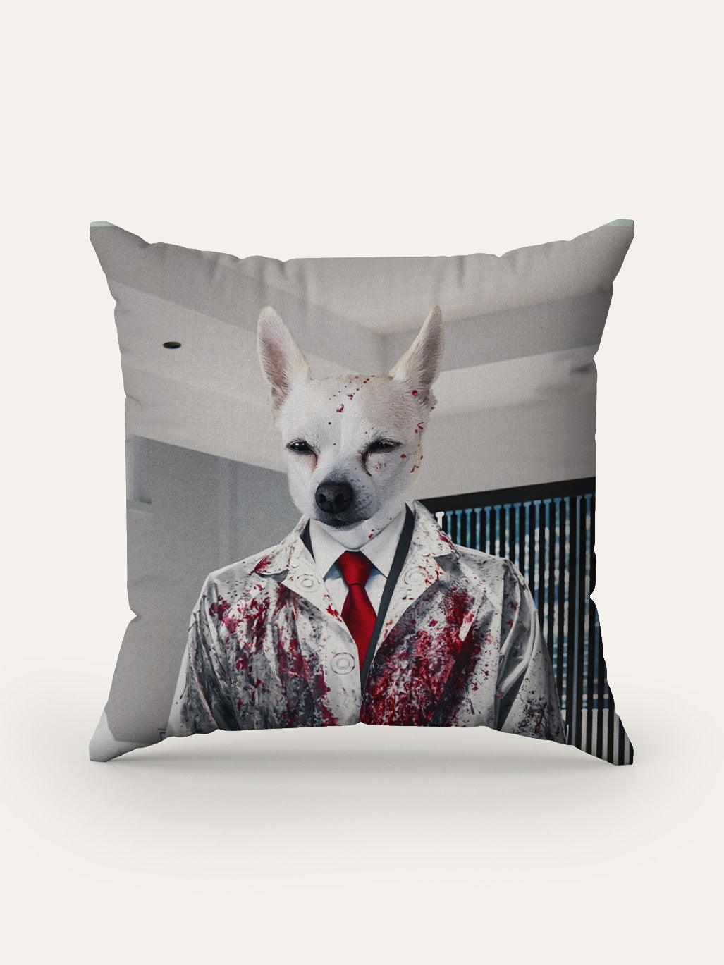 Mr Psycho - Custom Pet Cushion - Purr & Mutt