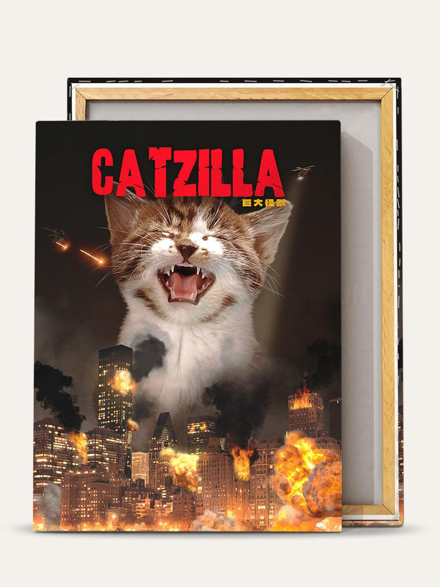 Pawzilla - Custom Pet Canvas - Purr & Mutt