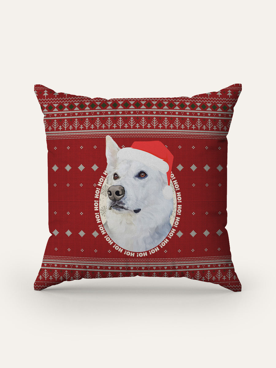 Vintage Christmas (Red) - Custom Pet Cushion