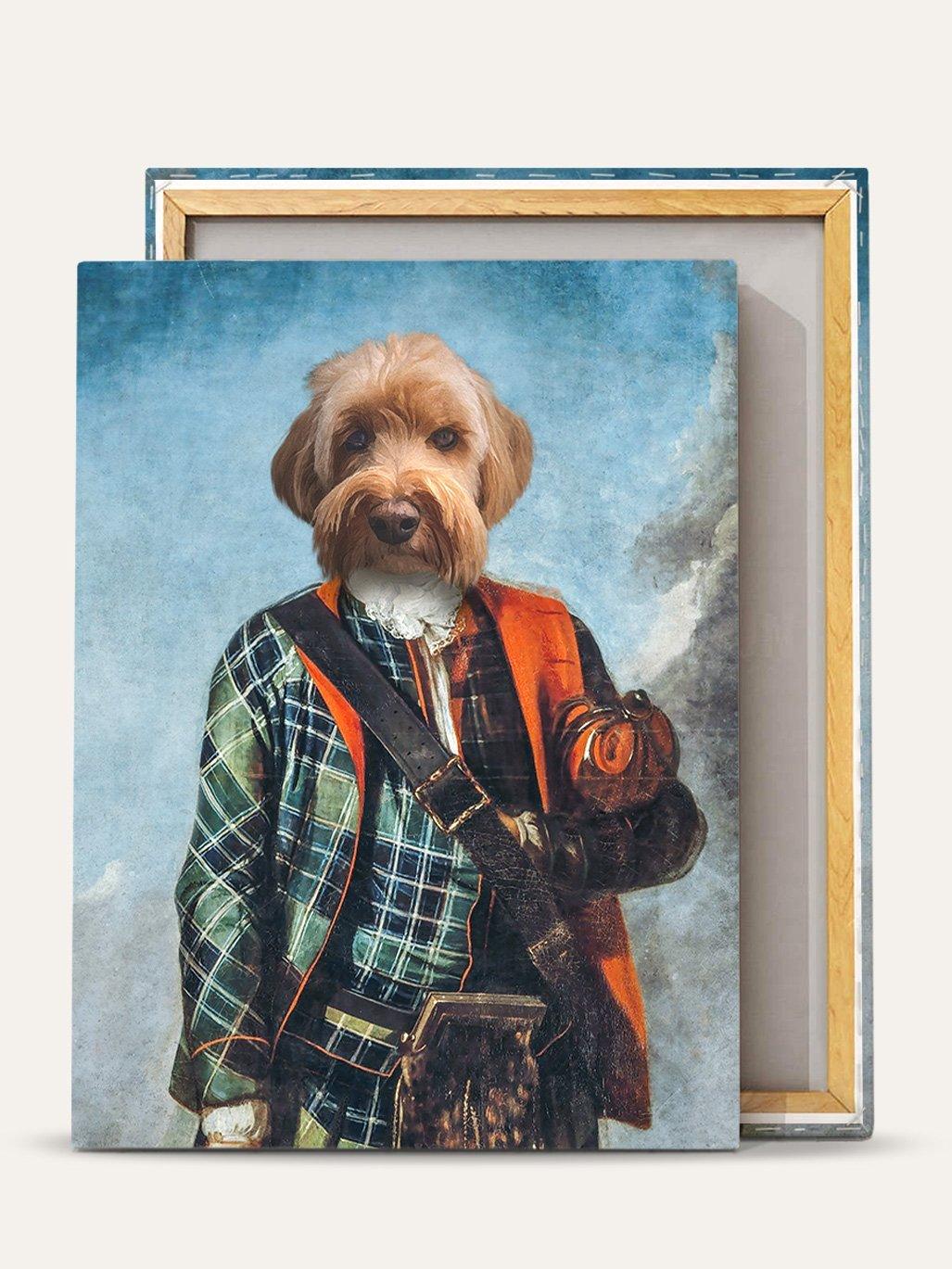 Scottish Gent – Custom Vintage Pet Canvas - Purr & Mutt