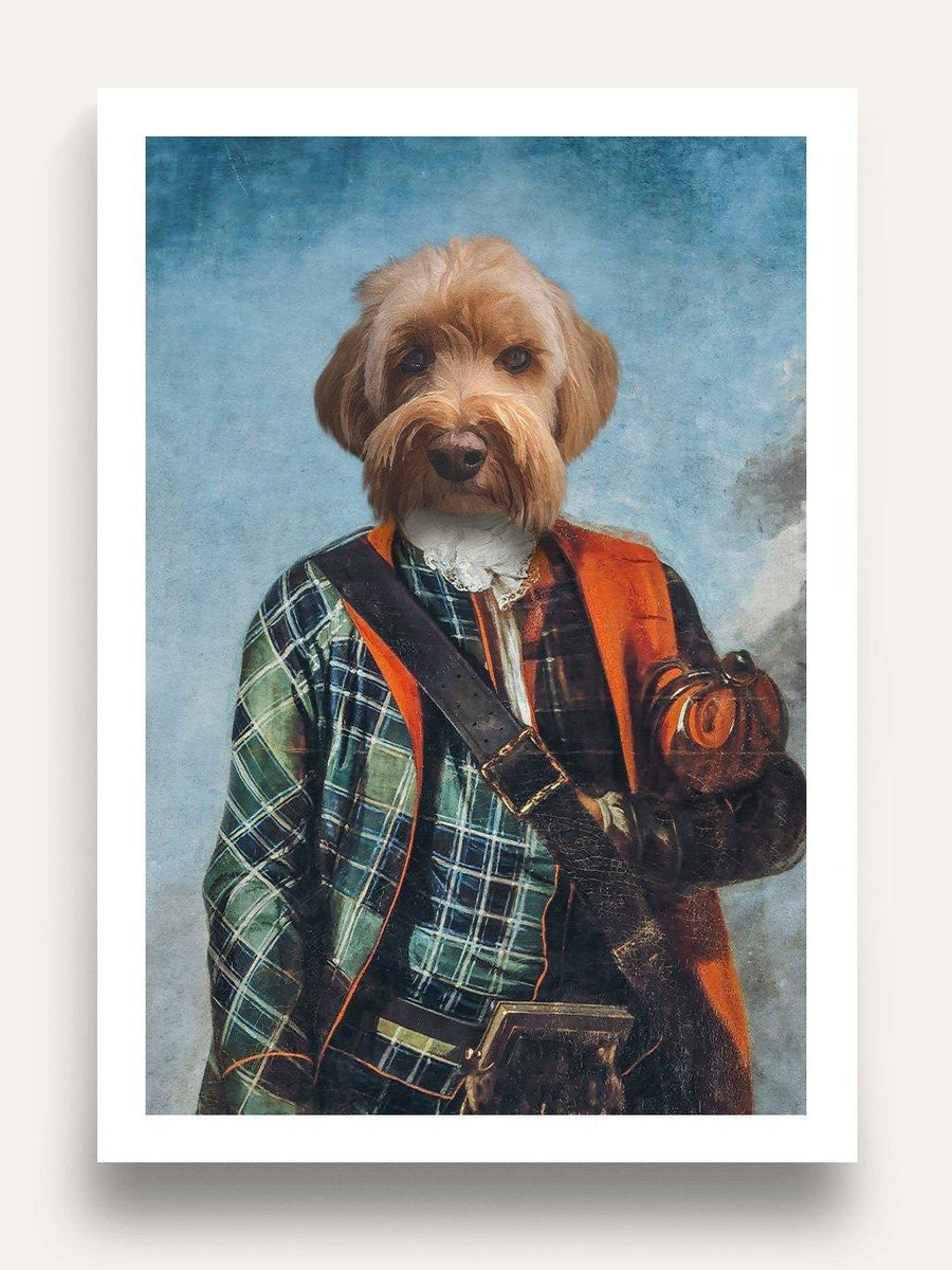 Scottish Gent - Custom Vintage Pet Portrait - Purr & Mutt
