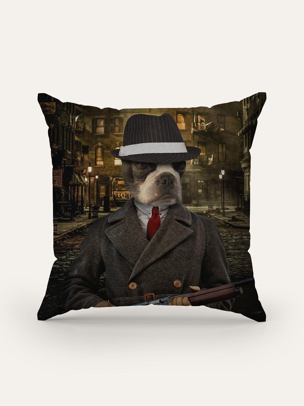 The 1920s Gangster - Custom Pet Cushion - Purr & Mutt