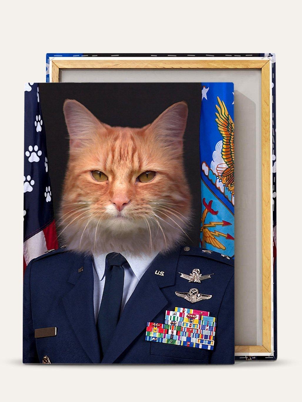 The Air Force General – Custom Pet Canvas - Purr & Mutt